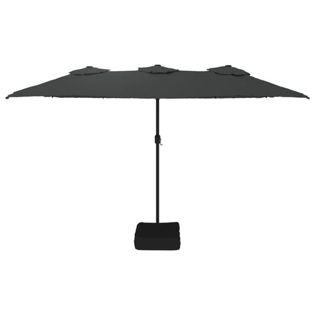 VidaXL Sonnenschirm doppelt 449x245 cm Anthrazit