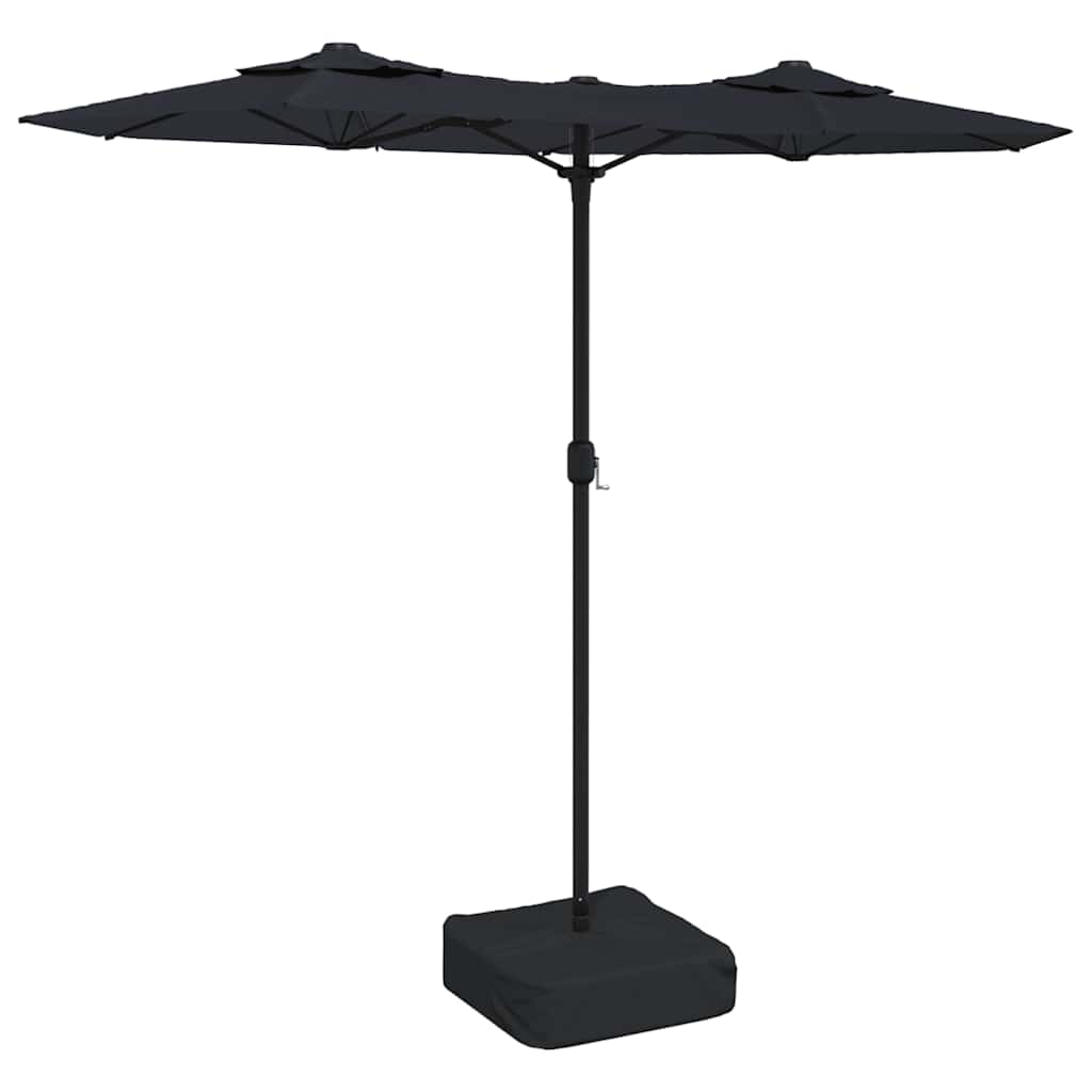 Vidaxx Sonnenschirm Doppeldach 316x240 cm schwarz