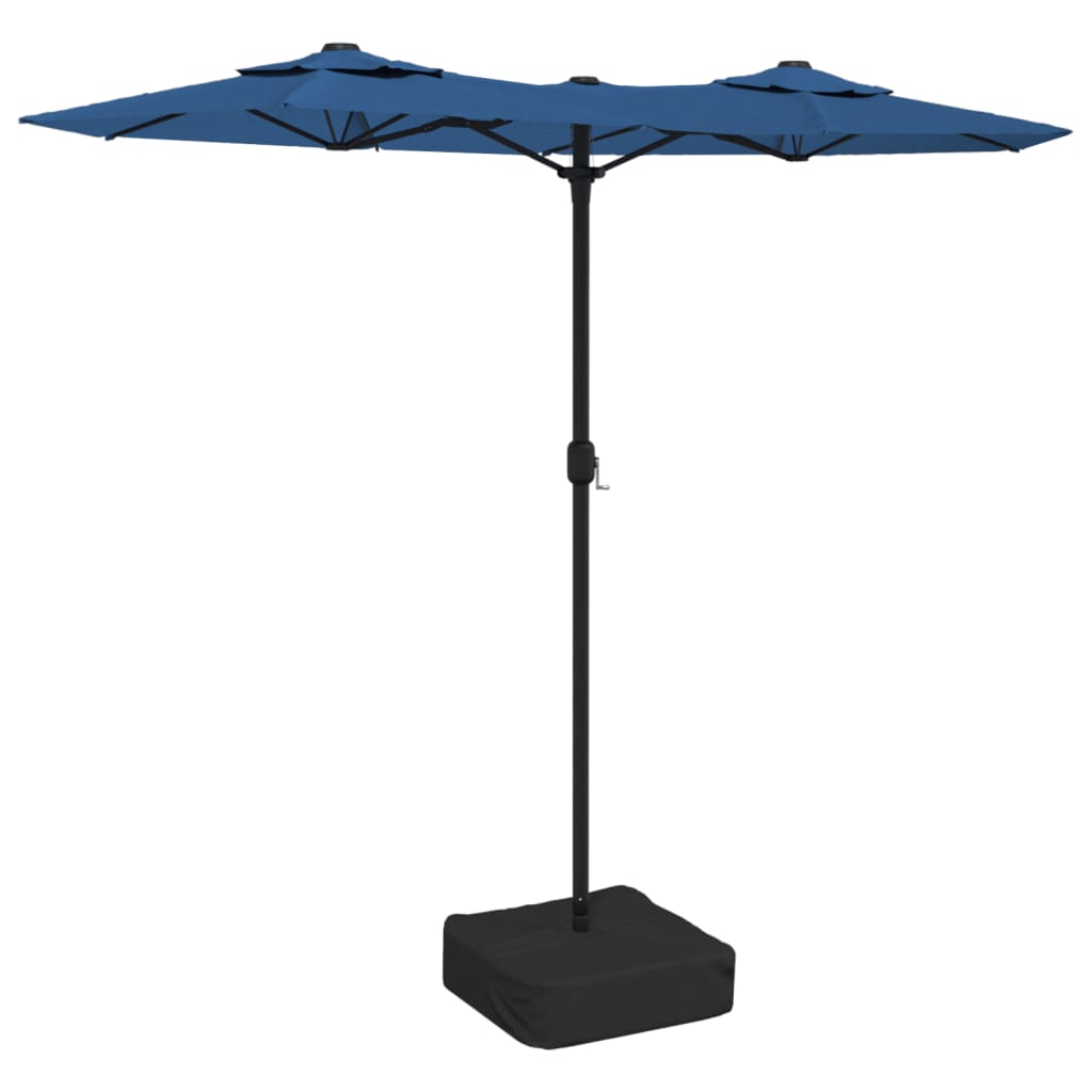 Vidaxx Sonnenschirm Doppeldach 316x240 cm azurblau