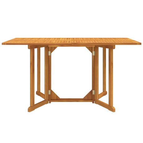 Vidaxl tuintafel inklapbaar 150x90x75 cm massief teakhout