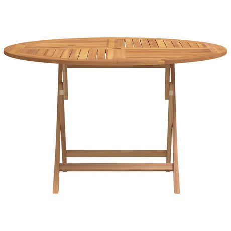 Vidaxl tuintafel inklapbaar ø 110x75 cm massief teakhout