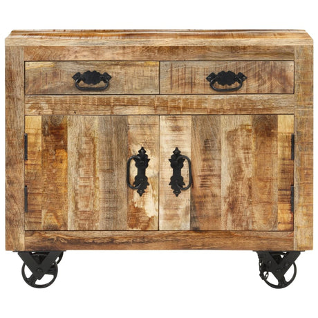 Vidaxl dressoir 80x30x65 cm massief ruw mangohout