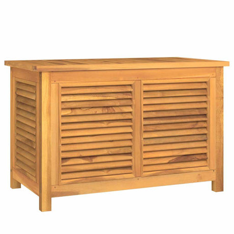 Vidaxl tuinbox met zak 90x50x58 cm massief teakhout