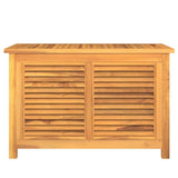 Vidaxl tuinbox met zak 90x50x58 cm massief teakhout