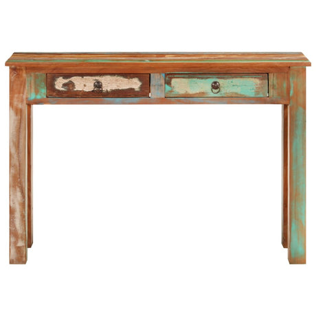 Vidaxl wandtafel 110x30x75 cm massief gerecycled hout