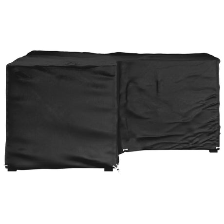 Vidaxl tuinmeubelhoezen met 12 oogjes l-vormig 185x185x90 cm