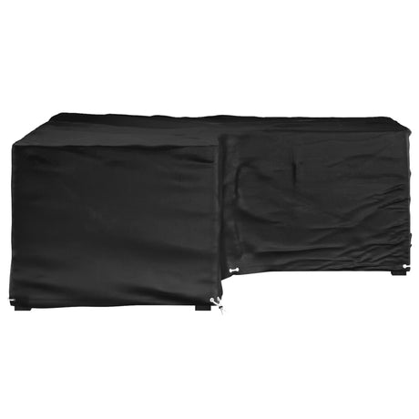 Vidaxl tuinmeubelhoezen met 16 oogjes l-vormig 215x215x70 cm