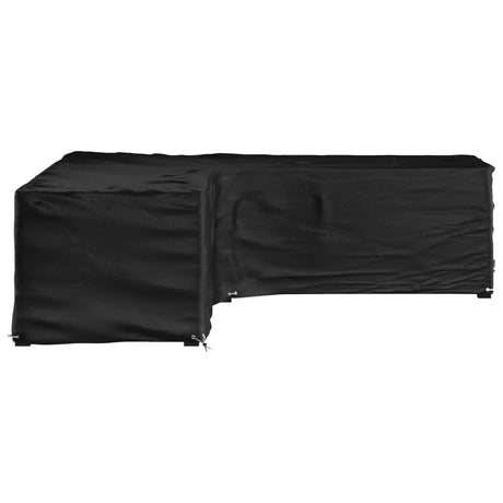 Vidaxl tuinmeubelhoezen met 16 oogjes l-vormig 285x285x70 cm