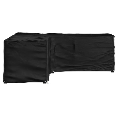 Vidaxl tuinmeubelhoezen met 16 oogjes l-vormig 285x285x90 cm