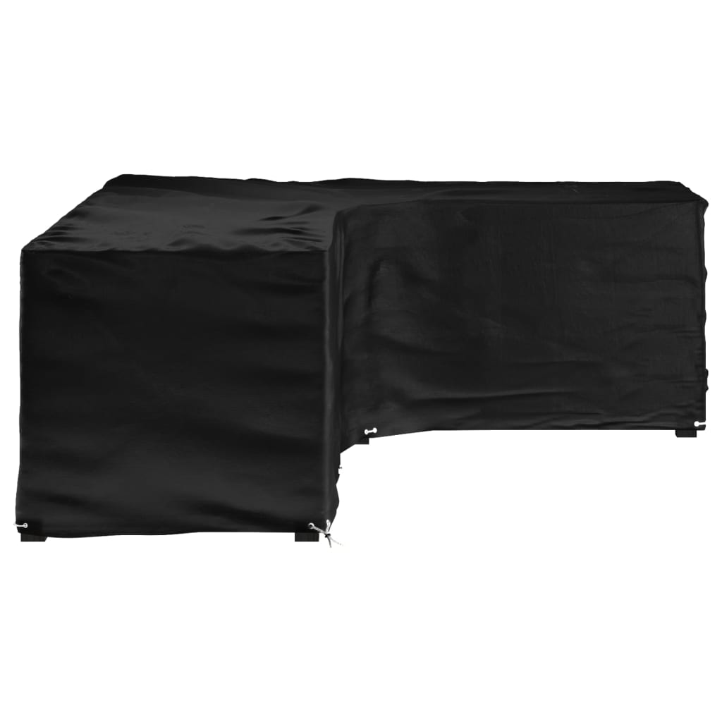 Vidaxl tuinmeubelhoezen met 18 oogjes l-vormig 285x220x80 cm