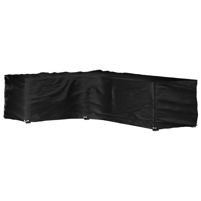 Vidaxl tuinmeubelhoezen met 16 oogjes l-vormig 210x260x80 cm