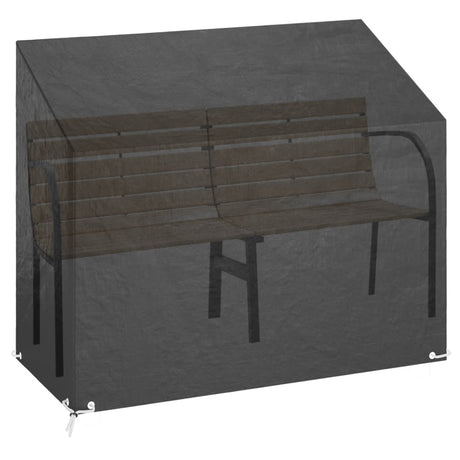 Vidaxl tuinbankhoes met 8 oogjes 160x70x70 88 cm polyetheen