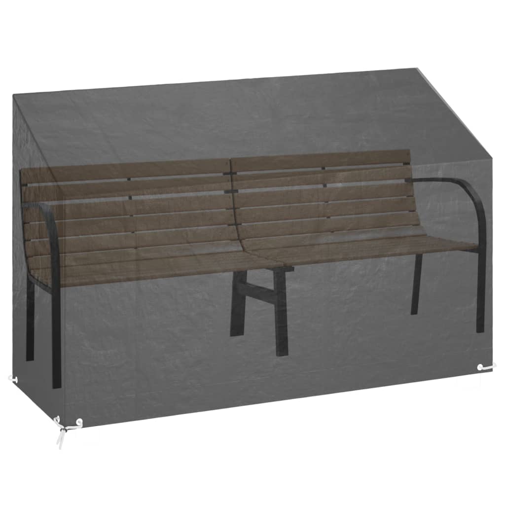 Vidaxl tuinbankhoes met 8 oogjes 190x70x70 88 cm polyetheen