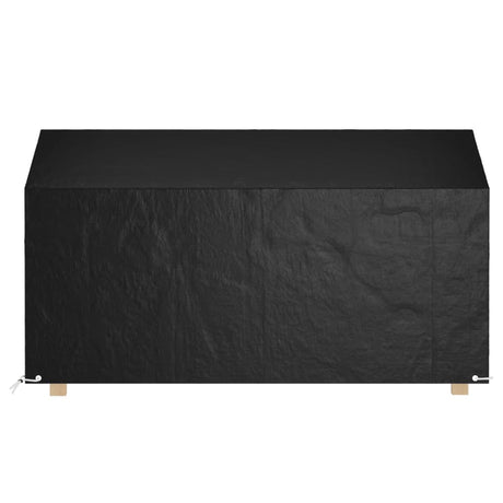 Vidaxl tuinbankhoes met 8 oogjes 210x70x70 88 cm polyetheen