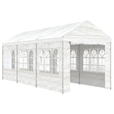 VidaXL Pavillon mit Dach 6,69 x 2,28 x 2,69 m Polyethylen weiß