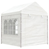 VidaXL Pavillon mit Dach 8,92 x 2,28 x 2,69 m Polyethylen weiß