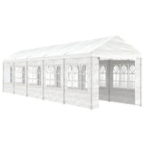 VidaXL Pavillon mit Dach 11,15 x 2,28 x 2,69 m Polyethylen weiß