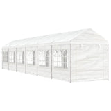 VidaXL Pavillon mit Dach 13,38 x 2,28 x 2,69 m Polyethylen weiß