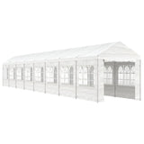 VidaXL Pavillon mit Dach 17,84 x 2,28 x 2,69 m Polyethylen weiß