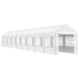 VidaXL Pavillon mit Dach 20,07 x 2,28 x 2,69 m Polyethylen weiß