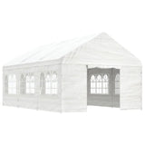 VidaXL Pavillon mit Dach 6,69 x 4,08 x 3,22 m Polyethylen weiß