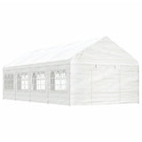 VidaXL Pavillon mit Dach 8,92 x 4,08 x 3,22 m Polyethylen weiß