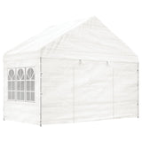 VidaXL Pavillon mit Dach 8,92 x 4,08 x 3,22 m Polyethylen weiß