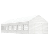 VidaXL Pavillon mit Dach 13,38 x 4,08 x 3,22 m Polyethylen weiß