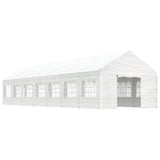 VidaXL Pavillon mit Dach 15,61 x 4,08 x 3,22 m Polyethylen weiß