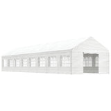 VidaXL Pavillon mit Dach 17,84 x 4,08 x 3,22 m Polyethylen weiß