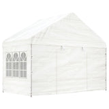 VidaXL Pavillon mit Dach 17,84 x 4,08 x 3,22 m Polyethylen weiß