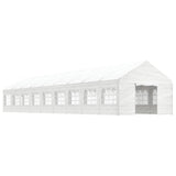 VidaXL Pavillon mit Dach 20,07 x 4,08 x 3,22 m Polyethylen weiß