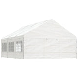 VidaXL Pavillon mit Dach 6,69 x 5,88 x 3,75 m Polyethylen weiß