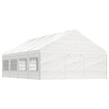 VidaXL Pavillon mit Dach 8,92 x 5,88 x 3,75 m Polyethylen weiß