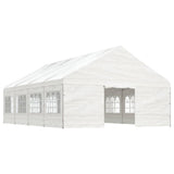 VidaXL Pavillon mit Dach 8,92 x 5,88 x 3,75 m Polyethylen weiß