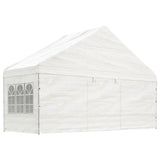 VidaXL Pavillon mit Dach 11,15 x 5,88 x 3,75 m Polyethylen weiß