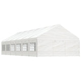 VidaXL Pavillon mit Dach 13,38 x 5,88 x 3,75 m Polyethylen weiß