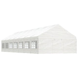 VidaXL Pavillon mit Dach 15,61 x 5,88 x 3,75 m Polyethylen weiß