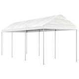 VidaXL Pavillon mit Dach 6,69 x 2,28 x 2,69 m Polyethylen weiß
