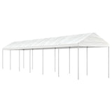 VidaXL Pavillon mit Dach 13,38 x 2,28 x 2,69 m Polyethylen weiß