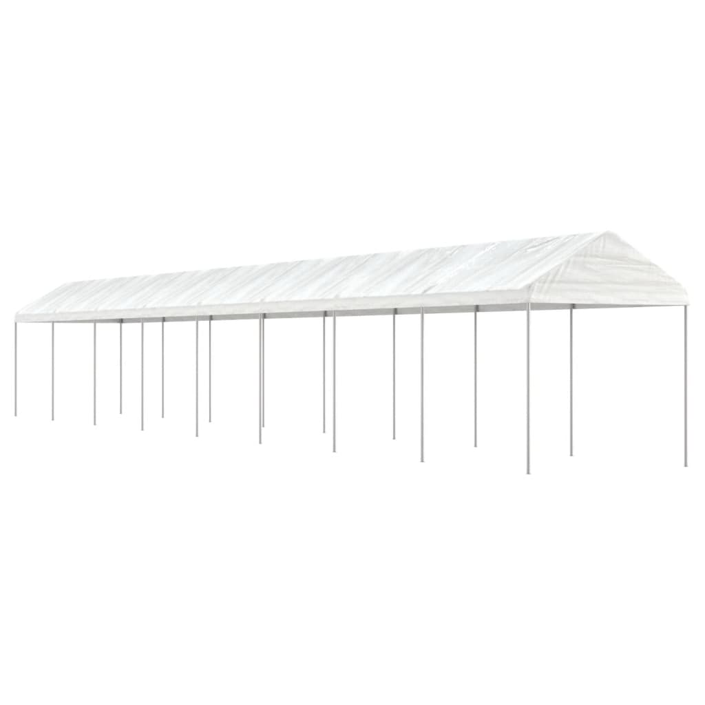 VidaXL Pavillon mit Dach 17,84 x 2,28 x 2,69 m Polyethylen weiß