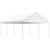 VidaXL Pavillon mit Dach 6,69 x 4,08 x 3,22 m Polyethylen weiß