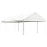 VidaXL Pavillon mit Dach 8,92 x 4,08 x 3,22 m Polyethylen weiß