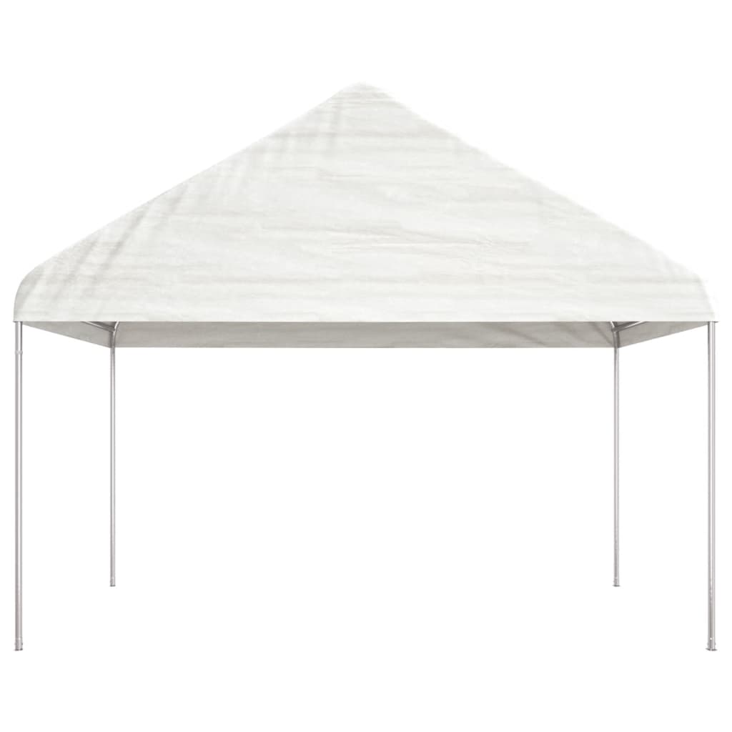 VidaXL Pavillon mit Dach 8,92 x 4,08 x 3,22 m Polyethylen weiß