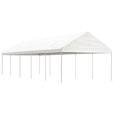 VidaXL Pavillon mit Dach 11,15 x 4,08 x 3,22 m Polyethylen weiß