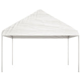 VidaXL Pavillon mit Dach 13,38 x 4,08 x 3,22 m Polyethylen weiß