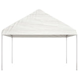 VidaXL Pavillon mit Dach 15,61 x 4,08 x 3,22 m Polyethylen weiß