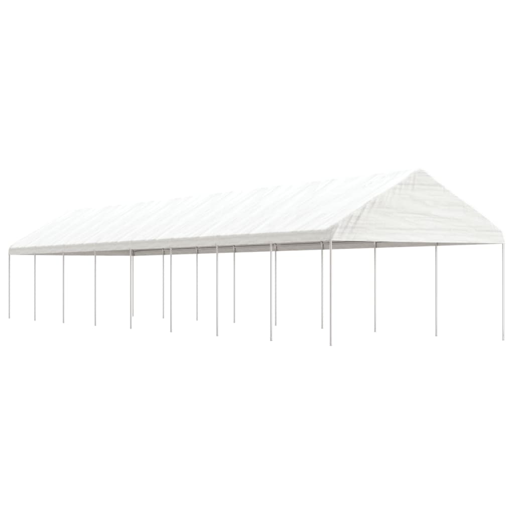 VidaXL Pavillon mit Dach 17,84 x 4,08 x 3,22 m Polyethylen weiß