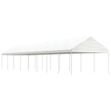 VidaXL Pavillon mit Dach 17,84 x 4,08 x 3,22 m Polyethylen weiß