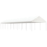 VidaXL Pavillon mit Dach 20,07 x 4,08 x 3,22 m Polyethylen weiß